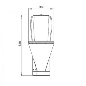 Kompakt-WC-V130-S-trap,-HCP,-stojacy---rysunek-techniczny-front Kompakt-WC-V130-S-trap,-HCP,-stojacy---rysunek-techniczny-front