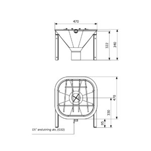 Rysunek-techniczny-z-wymiarami---Slop-Sink-V151