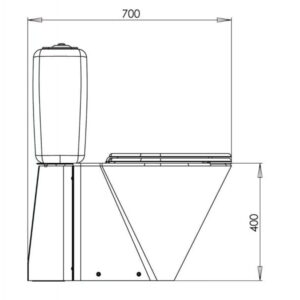 Kompakt-WC-V130-S-trap,-wykonany-ze-stali-nierdzewnej,-odporny-na-wandalizm,-stojacy---rysunek-techniczny-bok