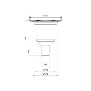 Odplyw-Brage-50-mm-PURUS-wpust-podlogowy-kratka-sciekowa-do-wykladzin-PCV---rysunek-techniczny-z-naniesionymi-wymiarami Odplyw-Brage-50-mm-PURUS-wpust-podlogowy-kratka-sciekowa-do-wykladzin-PCV---rysunek-techniczny-z-naniesionymi-wymiarami