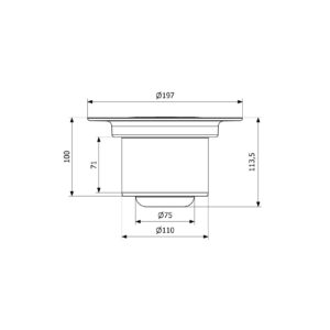 Odplyw-Mini-Brage-110-mm-PURUS-wpust-podlogowy-kratka-sciekowa-do-wykladzin-PCV---z-tworzywa-sztucznego---rysunek-techniczny-z-naniesionymi-wymiarami Odplyw-Mini-Brage-110-mm-PURUS-wpust-podlogowy-kratka-sciekowa-do-wykladzin-PCV---z-tworzywa-sztucznego---rysunek-techniczny-z-naniesionymi-wymiarami