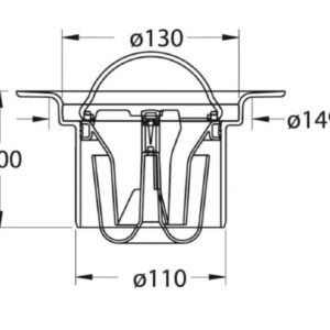 Odplyw-Mini-Brage-110-mm-PURUS-wpust-podlogowy-kratka-sciekowa-do-wykladzin-PCV---z-tworzywa-sztucznego---rysunek-techniczny-z-naniesionymi-wymiarami---przekroj Odplyw-Mini-Brage-110-mm-PURUS-wpust-podlogowy-kratka-sciekowa-do-wykladzin-PCV---z-tworzywa-sztucznego---rysunek-techniczny-z-naniesionymi-wymiarami---przekroj