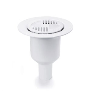 Odplyw-Mini-Brage-50-mm-PURUS-wpust-podlogowy-kratka-sciekowa-do-wykladzin-PCV---wykonany-z-tworzywa-sztucznego----bialy-na-bialym-tle
