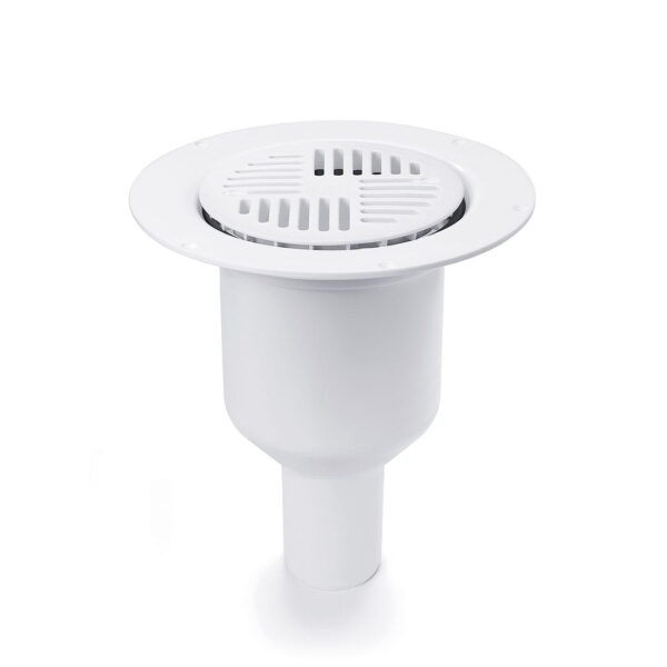 Odplyw-Mini-Brage-50-mm-PURUS-wpust-podlogowy-kratka-sciekowa-do-wykladzin-PCV---wykonany-z-tworzywa-sztucznego----bialy-na-bialym-tle