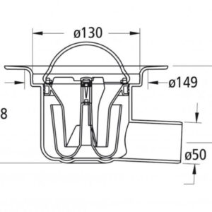Odplyw-Mini-Oden-50-mm-PURUS-wpust-podlogowy-kratka-sciekowa-do-wykladzin-PCV---wykonany-z-tworzywa-sztucznego----rysunek-techniczny---przekroj Odplyw-Mini-Oden-50-mm-PURUS-wpust-podlogowy-kratka-sciekowa-do-wykladzin-PCV---wykonany-z-tworzywa-sztucznego----rysunek-techniczny---przekroj