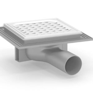 Odplyw-Minimax-50-mm-Square-PURUS-niski-wpust-podlogowy-kratka-sciekowa-do-plytek-syfon-suchy-w-standardzie---na-bialym-tle