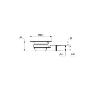 Rysunek-techniczny-wpustu-Minimax-50-two-part-z-naniesionymi-wymiarami. Rysunek-techniczny-wpustu-Minimax-50-two-part-z-naniesionymi-wymiarami.