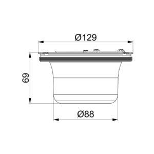 Syfon-suchy-Purus-Flexi-NOOD-150-z-metalowym-uchwytem-i-biala-uszczelka---rysunek-techniczny2 Syfon-suchy-Purus-Flexi-NOOD-150-z-metalowym-uchwytem-i-biala-uszczelka---rysunek-techniczny2