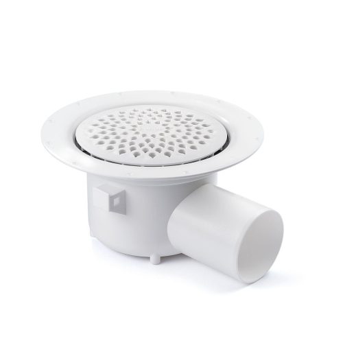 Odplyw-Oden-75-mm-PURUS-wpust-podlogowy-kratka-sciekowa-do-wykladzin-PCV-z-tworzywa-sztucznego,-bialy-na-bialym-tle.